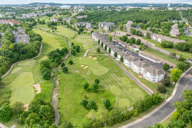 The Fairways community aerial image