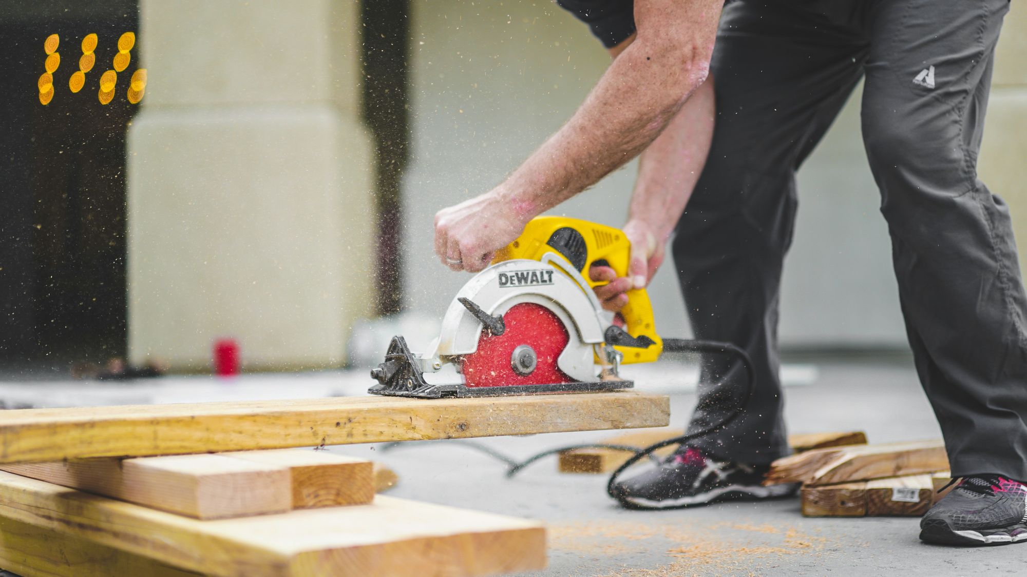 Construction workers renovating a home